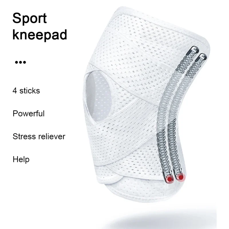 1PC Sports Kneepad Men Women Pressurized Elastic Knee Pads Knee Support Joints Protector Fitness Volleyball Brace Protector - Image 3